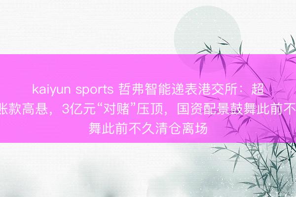 kaiyun sports 哲弗智能递表港交所：超5亿元应收账款高悬，3亿元“对赌”压顶，国资配景鼓舞此前不久清仓离场